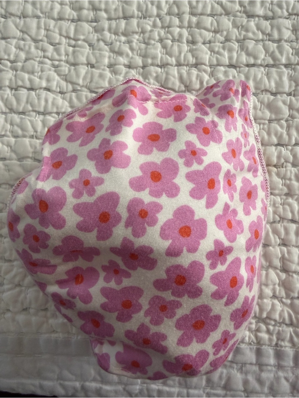 solly baby Pink and Orange Floral Kids Face Mask